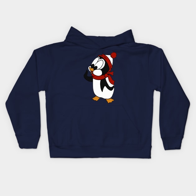 Chilly Willy Kids Hoodie by kareemik